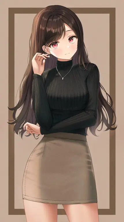 Karakter Anime Imut dengan Oppai Besar Gambar karakter anime wanita imut dengan payudara besar