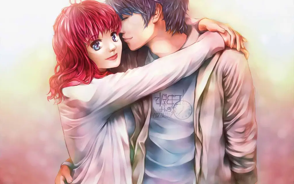 Pasangan Anime Romantis Gambar pasangan anime yang romantis