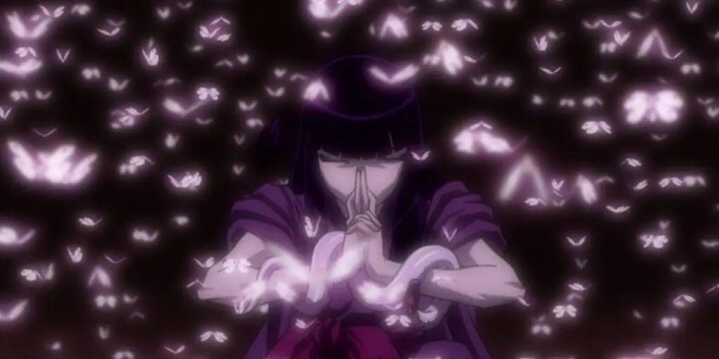Suasana Gelap dan Menegangkan Anime Bucchigiri Adegan anime yang gelap, menegangkan, dan penuh intrik.