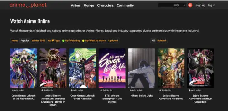 Layanan Streaming Anime Legal Logo beberapa layanan streaming anime legal