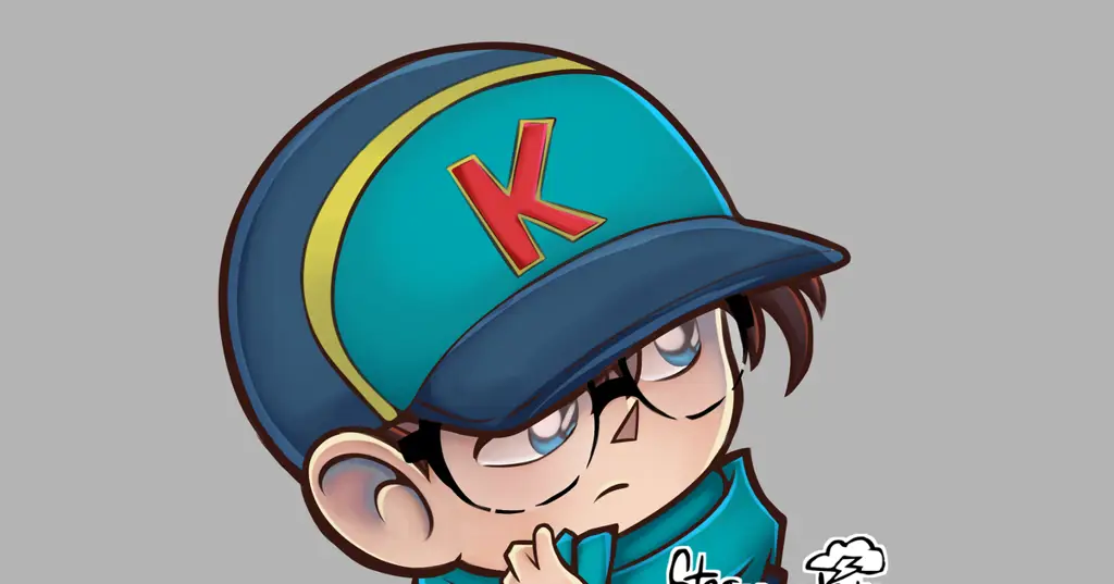 Ilustrasi keren Conan Edogawa Ilustrasi Conan Edogawa
