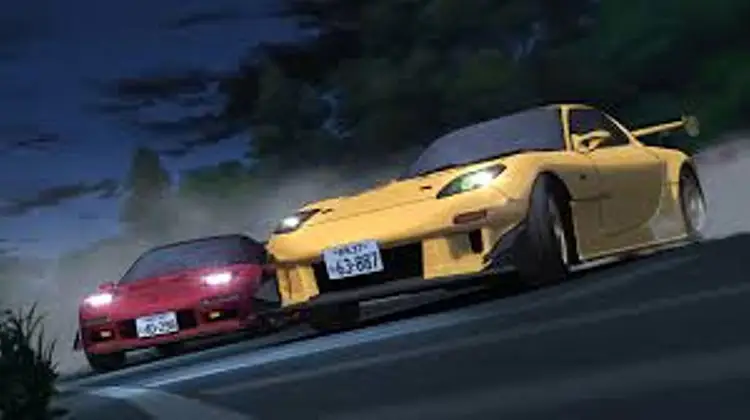 Aksi drifting yang memukau Gambar adegan drifting dalam anime Initial D