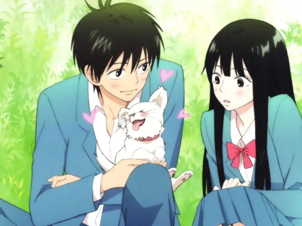 Menikmati Anime Bersama Teman Sejumlah penggemar anime sedang menonton bersama dengan ekspresi senang